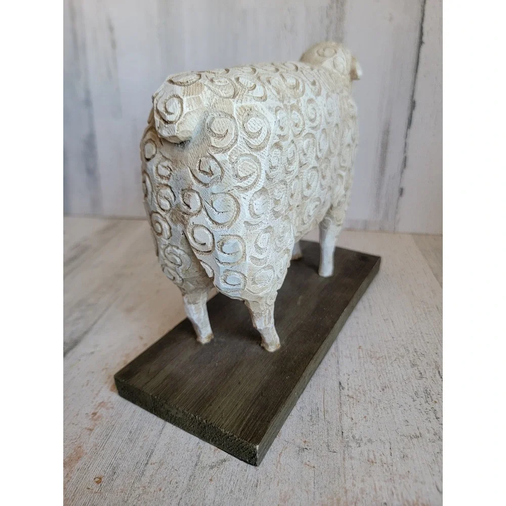 David Harden primitive sheep figure unique vintage home decor tabletop Farm